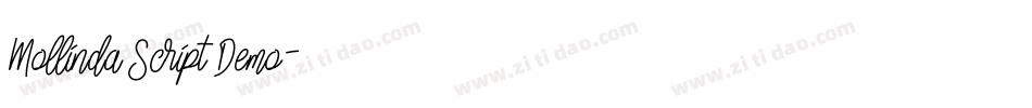 Mollinda Script Demo字体转换